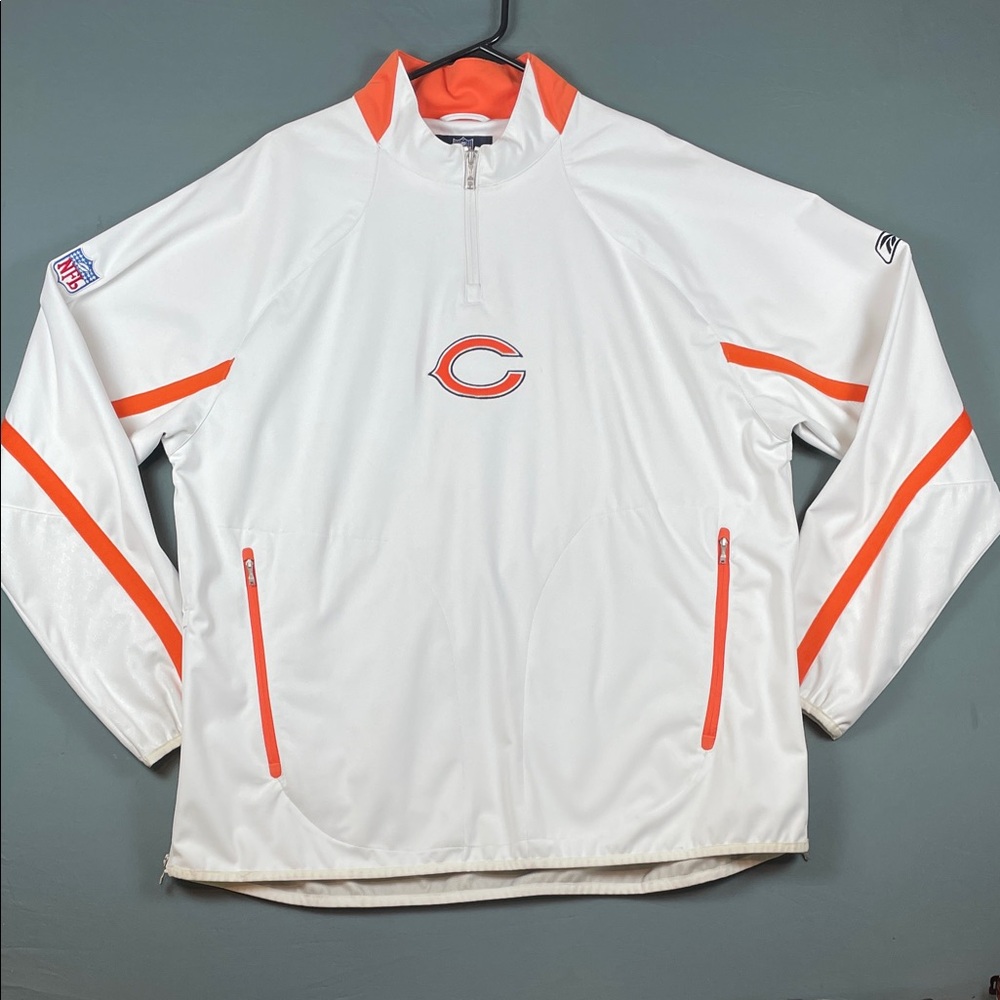 NFL Chicago Bears - White and Orange Pullover - Size XXXL